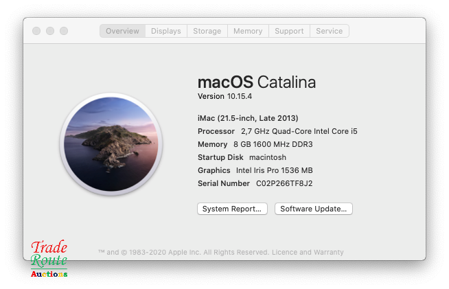 iMAC Stylish | 21.5 INCH | Core i5 2.7GHz | 8GB RAM | 1TB HDD  * ULTRASLIM * Intel Iris Pro Graphics