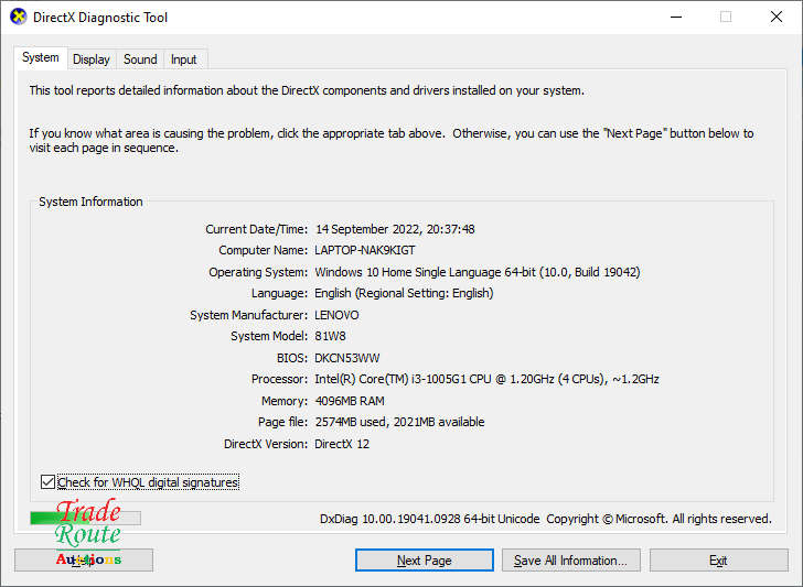 LENOVO IDEAPAD S145 81W8 15.6 inch LAPTOP | CORE i3 1005G1 10th Gen @ 1.2GHZ  | 4GB RAM | 1TB HDD