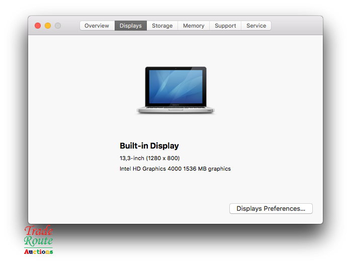 MacBook Pro 13.3-inch | Core i5 2.5GHz | 4GB RAM | 500GB HDD
