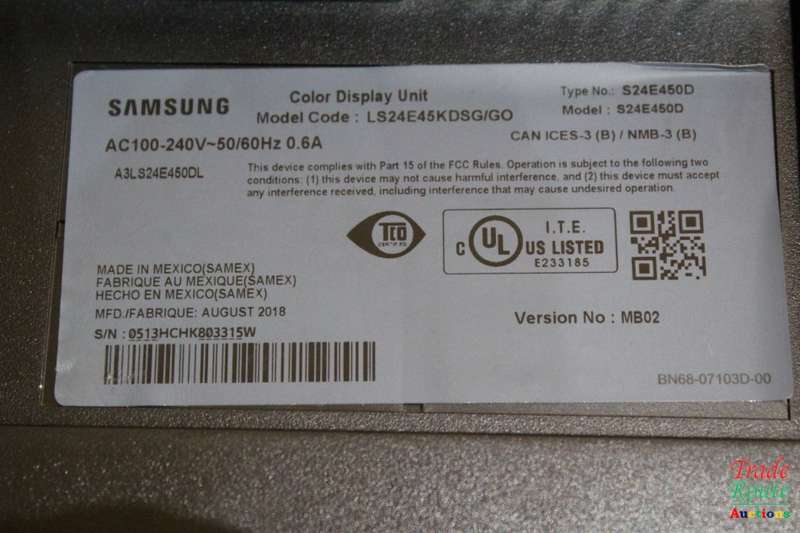 Samsung LS24E45KDSG 24` SE45 LED Monitor Display