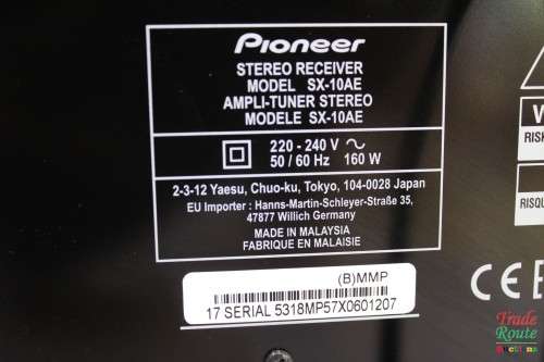 Pioneer SX-10AE  2 Channel 100W Stereo Receiver with Bluetooth Connectivity - Stereo Amplifier