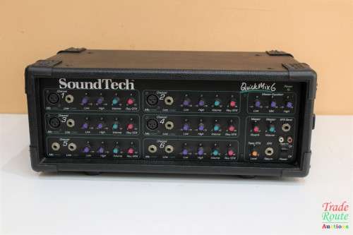 SoundTech Professional Audio Quick Mix 6 - QM6 - 6 Channels PA Mixer