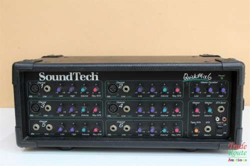 SoundTech Professional Audio Quick Mix 6 - QM6 - 6 Channels PA Mixer