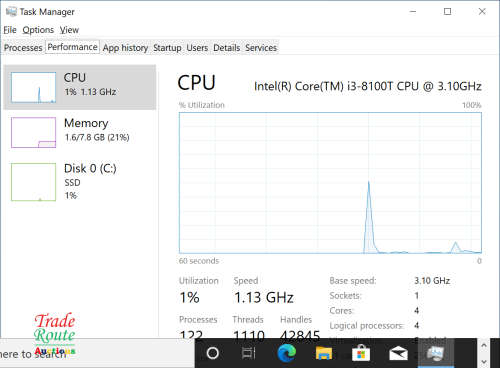 Dell OptiPlex 3060 MICRO TOWER Desktop PC | Core i3 8100T 8th Gen 3.1Ghz | 8GB RAM | 128GB SSD