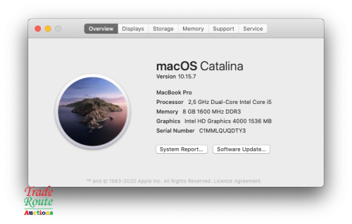 MacBook Pro 13.3-inch | Core i5 2.5GHz | 8GB RAM | 500GB HDD | Apple Laptop Notebook