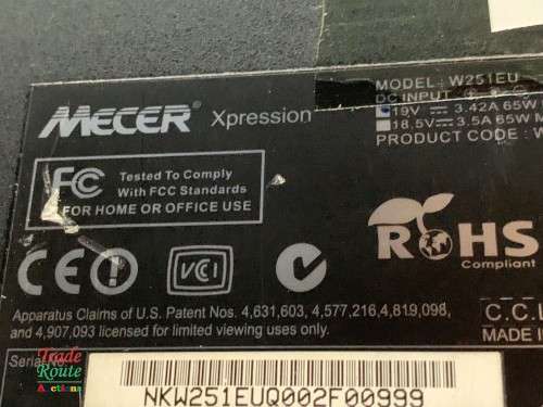 MECER i5 W251EU 15.6 INCH LAPTOP - Low Battery