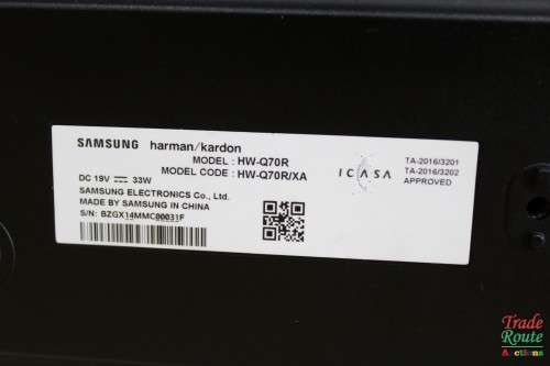 Samsung Harmon/Kardon Wireless Home Theater Soundbar (HW-Q70R) & Subwoofer (PS-WM20) + REMOTE