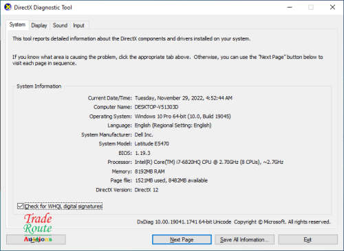 DELL LATITUDE E5470 14` FULL HD LAPTOP | CORE i7 6820HQ 6th Gen 2.7GHz | 8GB RAM | 256GB SSD