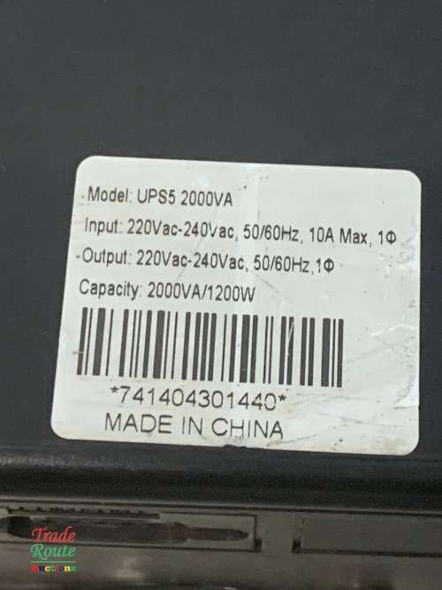 UPS5 2000VA 1200W UPS - Salvage Stock - No power