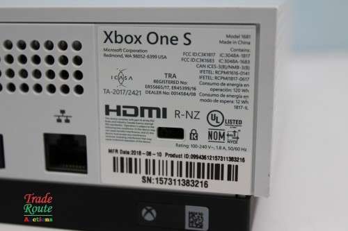 XBOX One S Console (WHITE) Model 1681 1TB [ NO CONTROLLER ]