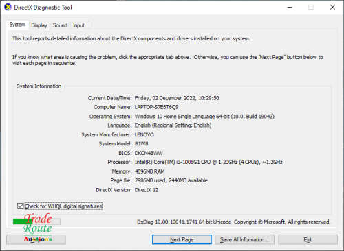 LENOVO IDEAPAD S145 81W8 15.6 Inch LAPTOP | CORE i3 1005G1 10th Gen @ 1.2GHZ  | 4GB RAM | 500GB HDD