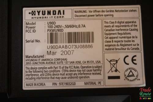 Hyundai U90D 19` LCD 1280x1024 TFT VGA DVI Monitor