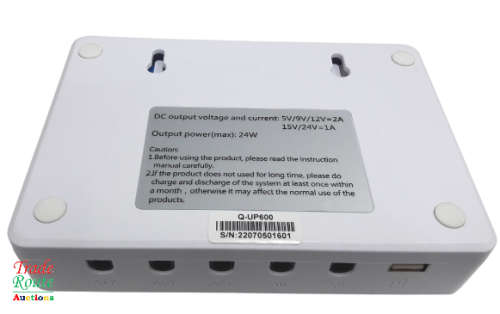 Mini DC UPS 15000mah 5V/12V/15V/24V 24W for Modems Routers Internet Camera ** Loadshedding Killer