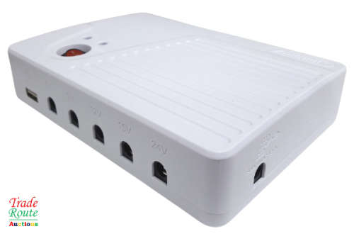 Mini DC UPS 15000mah 5V/12V/15V/24V 24W for Modems Routers Internet Camera ** Loadshedding Killer