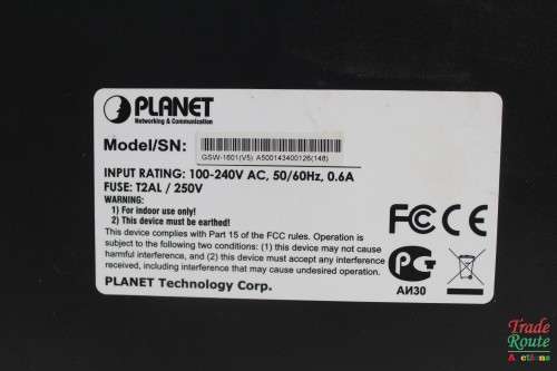 Planet Networking GSW-1601 16-Port Gigabit Ethernet Switch