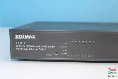 EDIMAX Networking ES-5816P 16-Port 10/100 Base - TX Web Smart POE Switch [ For Spares or Repair ]
