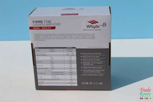 WHYTE WATS-517 Series 5 5-Wire Launch Amplifier, 17dB SAT Gain