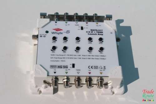 WHYTE WATS-517 Series 5 5-Wire Launch Amplifier, 17dB SAT Gain