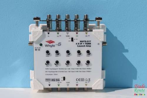 WHYTE WATS-517 Series 5 5-Wire Launch Amplifier, 17dB SAT Gain