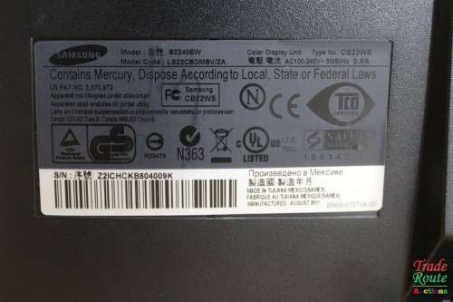 Samsung B2240EW computer monitor 55.9 cm 22 INCH1680 x 1050  [DVI & VGA PORTS]