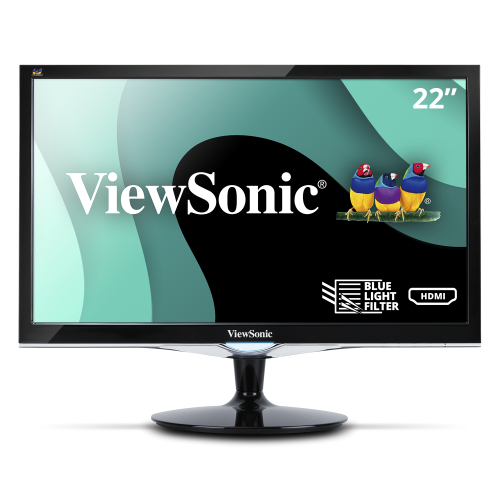 VIEWSONIC DVI+VGA+HDMI 1920x1080 22 INCH Monitor - VX2252MH HDMI, VGA & DVI PORTS