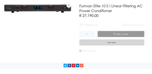 Furman Elite-10 E i Linear Filtering AC Power Conditioner