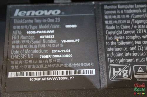 Lenovo ThinkCentre Tiny-in-One 23 - 23 Monitor 1920 x 1080, Led Backlit, Tilt/Lift/Swivel