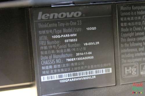 Lenovo ThinkCentre Tiny-in-One 23 - 23 Monitor 1920 x 1080, Led Backlit, Tilt/Lift/Swivel