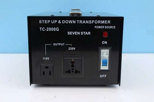 SEVEN STAR STEP UP AND DOWN TRANSFORMER TC-2000G