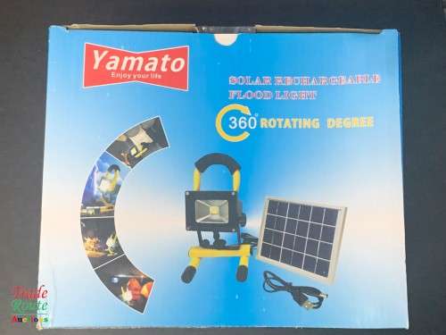 Beat Loadshedding ** Solar Rechargeable Outdoor LED Floodlight + Solar Panel & Cable -- R30 Shipping