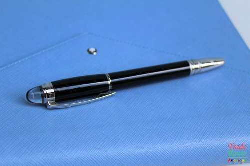 Montblanc Augmented Paper Sartorial Electric Blue StarWalker Ballpoint + Warranty Card + Refills