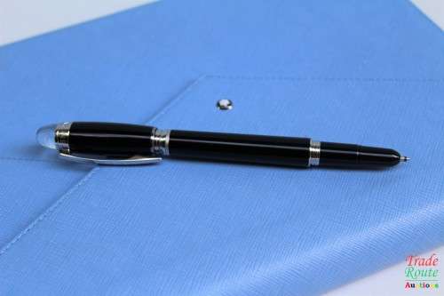 Montblanc Augmented Paper Sartorial Electric Blue StarWalker Ballpoint + Warranty Card + Refills