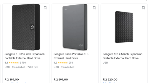 Seagate 5TB 2.5-inch Basic Portable Hard Drive | Brand New | External Drive 5000GB HDD