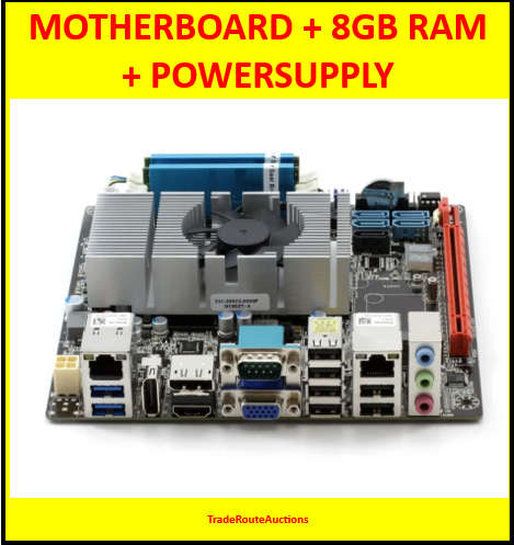 AMD Motherboard + 8GB RAM AMD R-272F APU with Radeon integrated graphics + Power Supply
