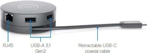 Dell 7-in-1 USB-C Multiport Adapter - DA310