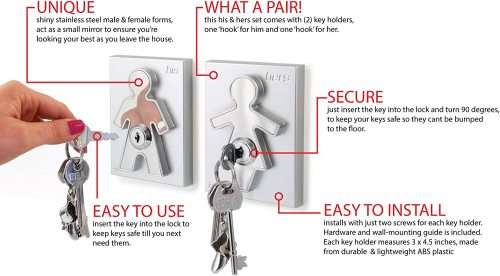 HIS AND HERS DESIGNER KEYHOLDER - Only R 30 Courier Fee Major centres