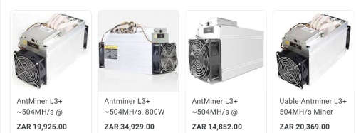 Bitmain AntMiner L3+ Mining Rig for Litecoin  ~504MH/s @ 1.6W/MH ASIC Litecoin Miner