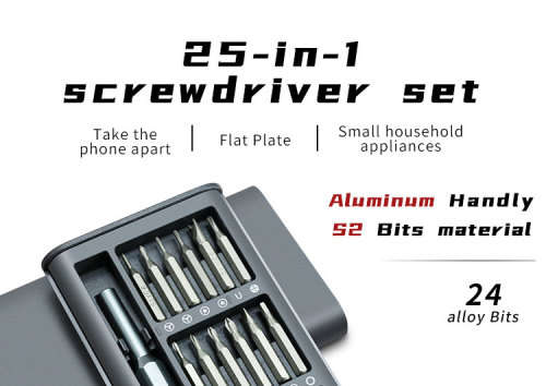 24 in 1 Precision Screwdriver Set Multifunction Magnetic Driver Bit Set Pocket Screwdriver