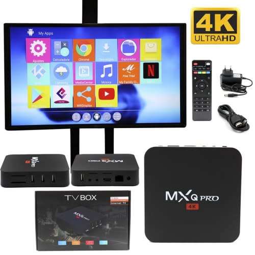 5G 4K MXQ Pro Android TV Box Media Player - Youtube NetFlix DSTV Disney+ Streaming via WiFi