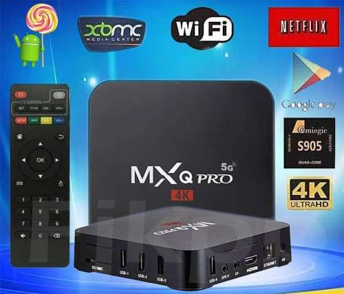 5G 4K MXQ Pro Android TV Box Media Player - Youtube NetFlix DSTV Disney+ Streaming via WiFi
