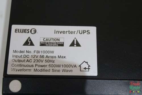 ELLIES Power Inverter Waveform Modified Sinewave - FBI1000W (Salvage stock - no power)