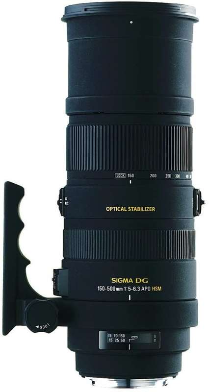 SIGMA 150-500mm TELEPHOTO ZOOM Lens OPTICAL STABILIZER for Canon DSLR Cameras