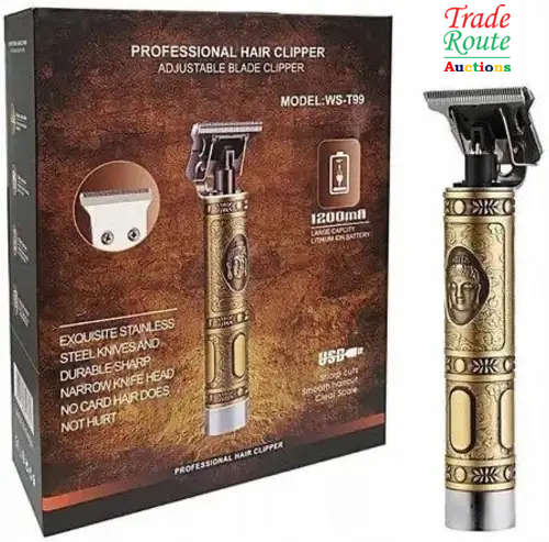 Electric Hair Clipper & Beard Trimmer Rechargeable Battery 1200mAh - Slim & Stylish - Cordless