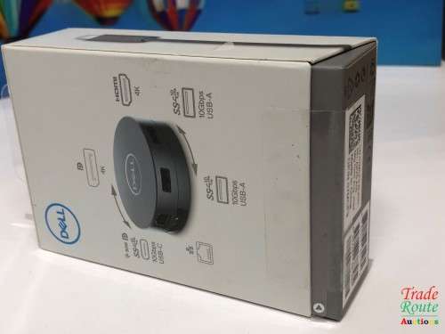 New Dell 6-in-1 USB-C Multiport Adapter 4K Display Port Gigabit Ethernet - DA305