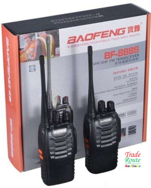 High Quality Baofeng Portable Two-Way Radio Set (1 PAIR- 2 X Handsets) Walkie Talkie UHF 400-470MHz