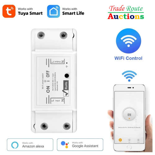 [ SIX PACK - 6PCS ] Wireless WiFi Smart Switch Wifi Tuya Smartlife Compatible Smart Home Automation