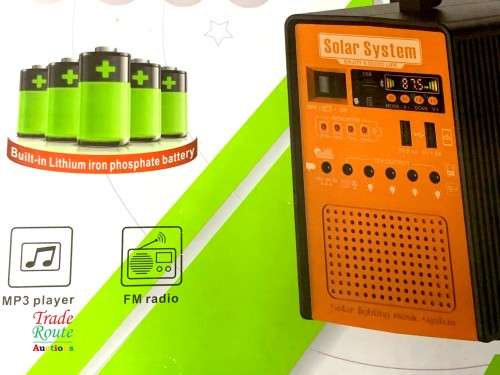 Solar Generator Power Station Portable System with LifePO4 Battery 25200mA + 18V 28W Solar Panel