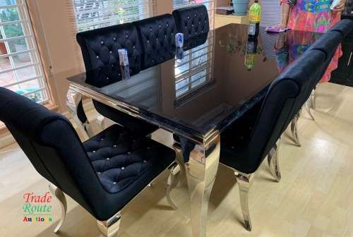 TIFFANY 9-PIECE DINING ROOM SUITE (17283) [ DEMO ] [ R 46,999-00 ] [ COLLECTIONS ONLY]