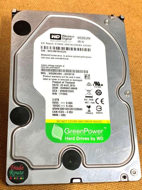 Western Digital 2TB HDD [ 2000GB ] WD20EURX - INTERNAL HARD DISK DRIVE