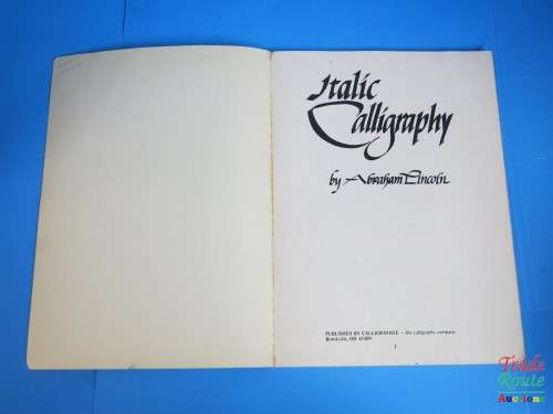 Italic Calligraphy Book - by Abraham Lincoln